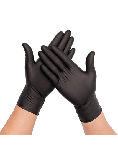 Guantes nitrilo negro  T/S...