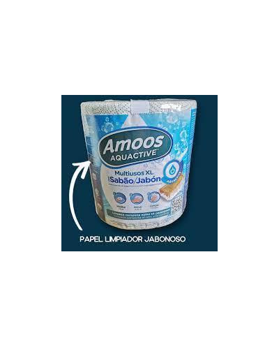 Papel Limpiador Jabonoso - 3 Capas / 208 Servicios - Amoos