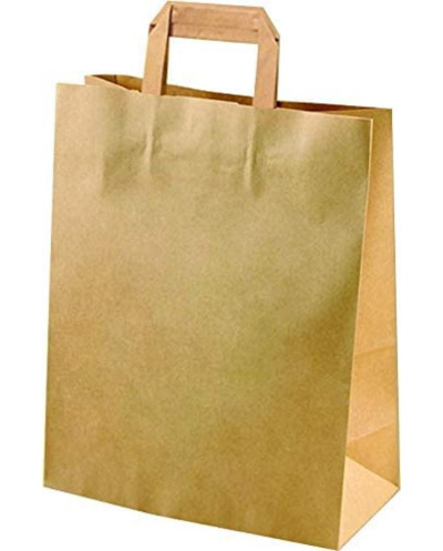 BP10 BOLSA PAPEL C/A KRAFT 32+14X35 250U